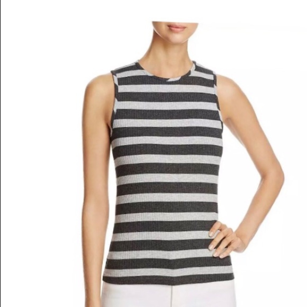 Three Dots women Sz XL grey stretch knit top NWT